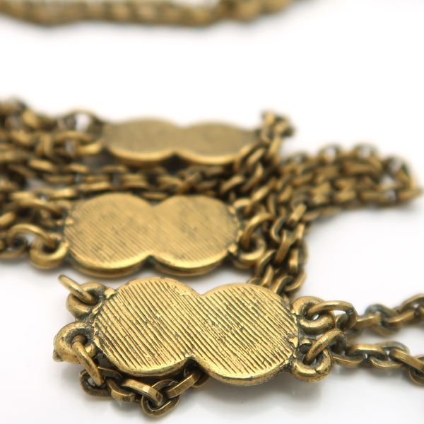Yves Saint Laurent Necklace Long Vintage Swirl GP Yves Saint Laurent