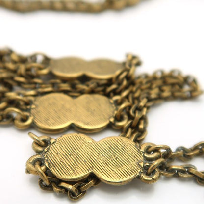 Yves Saint Laurent Necklace Long Vintage Swirl GP Yves Saint Laurent