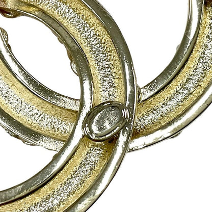 Chanel Brooch Corsage Gold Pink Here Mark Rhinestone Pearl