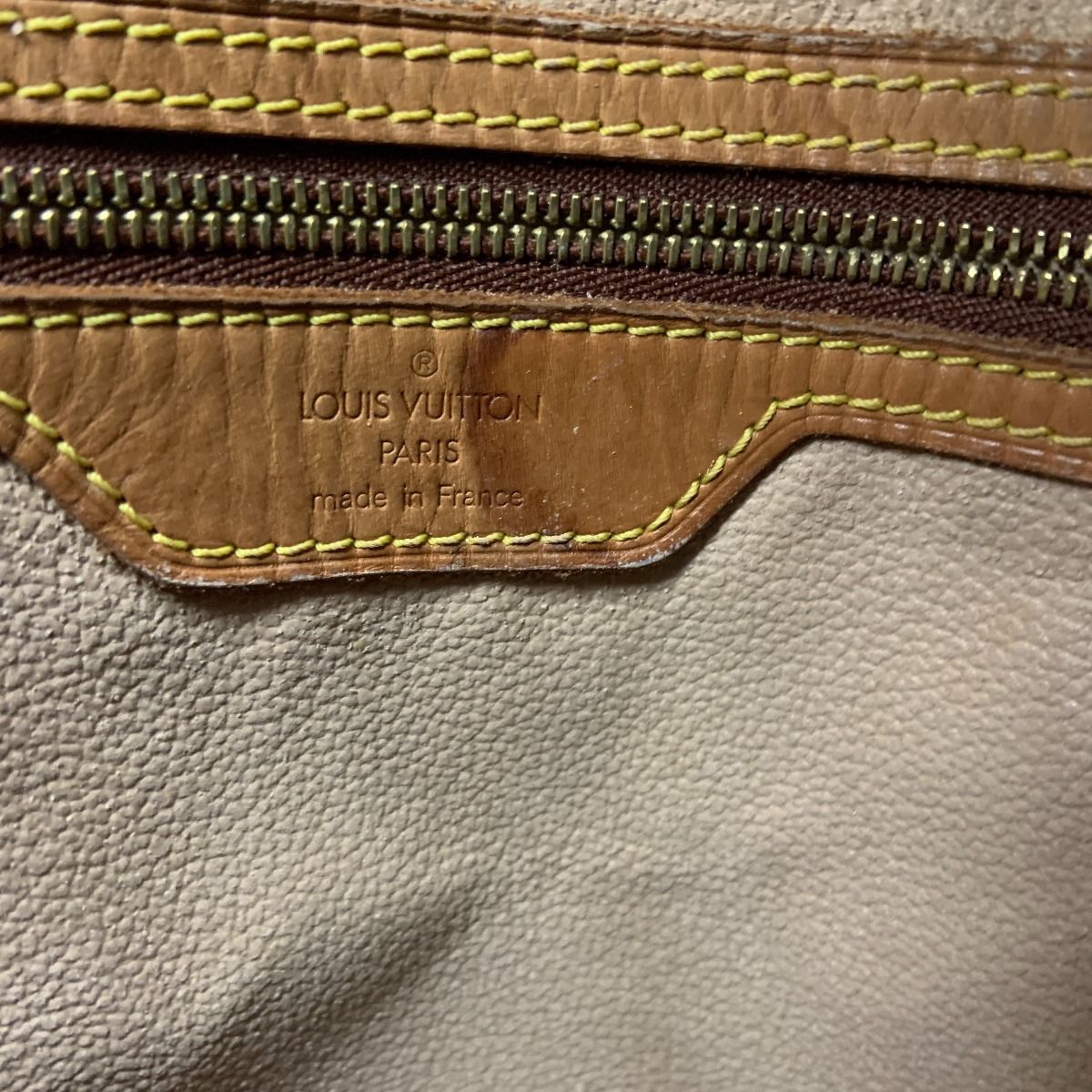 Louis Vuitton Monogram Bucket GM Shoulder Bag M42236 Brown