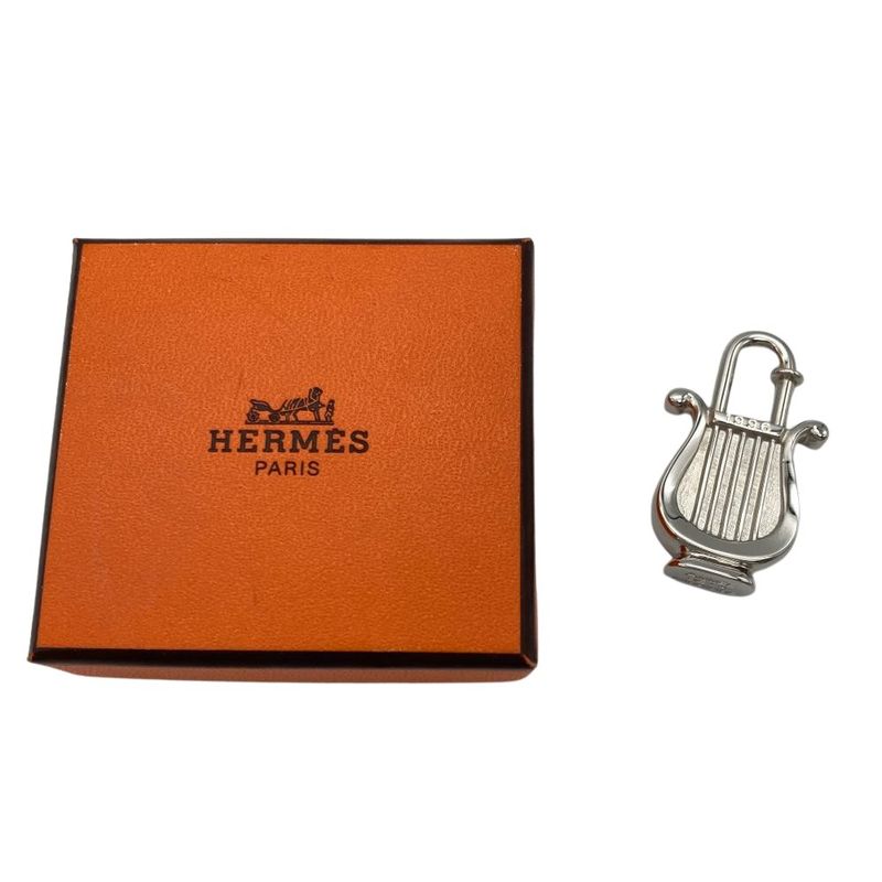 Hermes Harp Motif Cadenas Charm Silver Hardware Annee DE LA Musique 1996