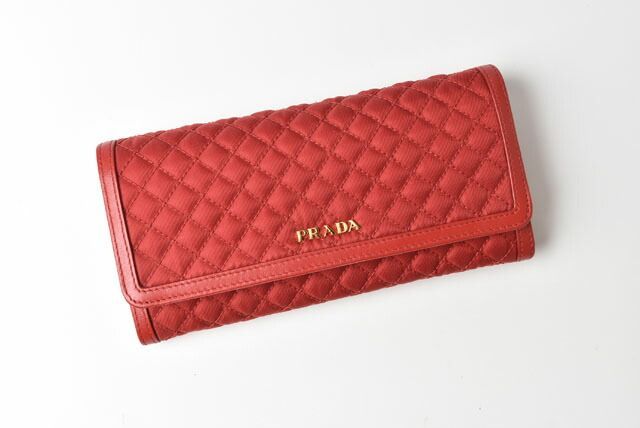 Prada Outlet Wallets Prada Long Wallet With Passcase 1m1132 Nylon Quilted