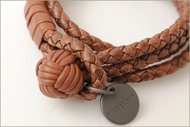 Bottega Veneta Bracelet Bangle Bottega Veneta Intrecciato Ayres Brown 420445