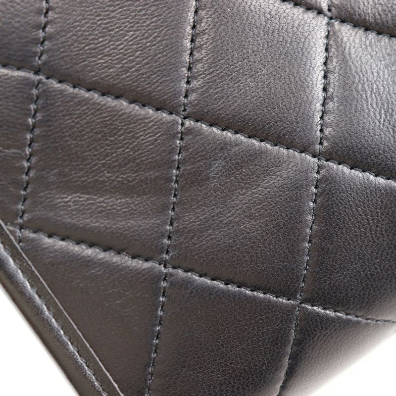 Chanel Matelasse Mini Chain Shoulder C00060 Lambskin Black Ladies Shoulder Bag