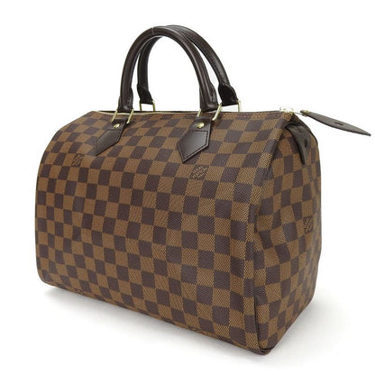 Louis Vuitton Handbag Speedy 30 N41531 Damier Brown Gold Hardware Old Shape