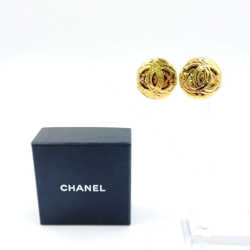 Chanel Coco Mark GP Gold Earrings