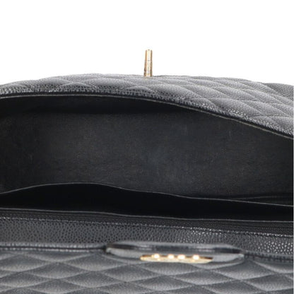 Chanel A28600 Deca Matelasse 30 Caviar Skin Single Flap Shoulder Bag Women 30