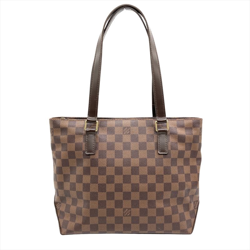 Louis Vuitton Cabas Piano Tote Bag Damier Ebène N51187 Brown Gold Hardware