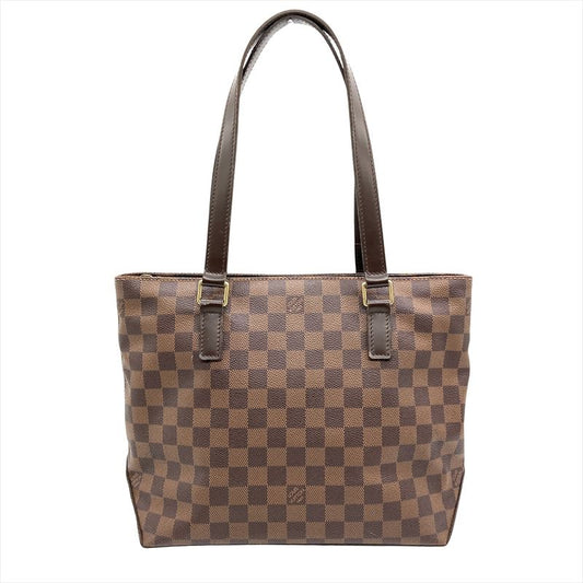 Louis Vuitton Cabas Piano Tote Bag Damier Ebène N51187 Brown Gold Hardware