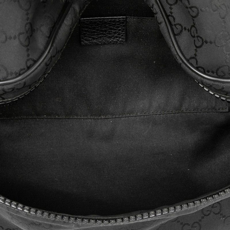 Gucci GG Nylon Belt Bag Waist Bag 509643 Black Nylon Leather Men's Gucci