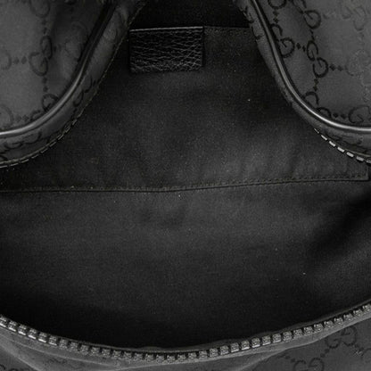 Gucci GG Nylon Belt Bag Waist Bag 509643 Black Nylon Leather Men's Gucci