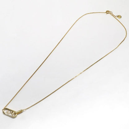 Fendi O-rock Necklace 8ah321 Gold Hardware Rhinestone Ladies Accessorie