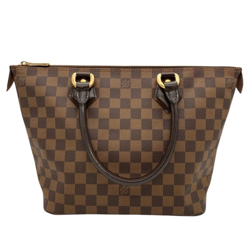 Louis Vuitton Saleya PM Tote Bag Damier Ebène N51183 Gold Hardware Vi0049