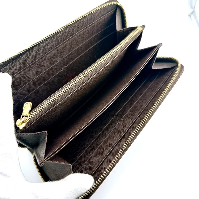 Louis Vuitton N60015 Damier Round Zipper Zippy Wallet Old Shape Long Wallet