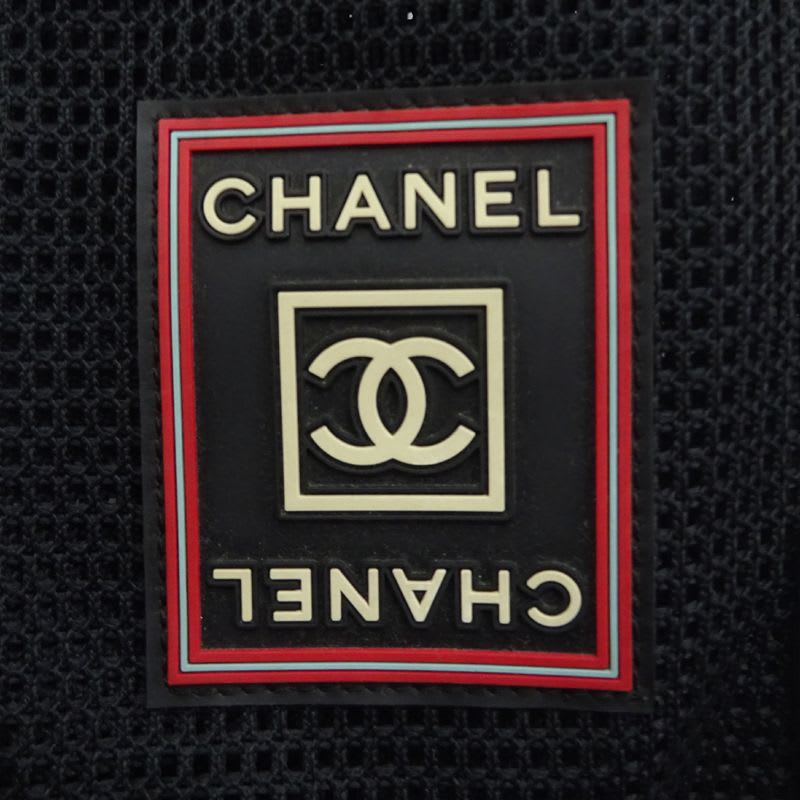 Chanel Shoulder Mesh Sports Line Tote Black Bag