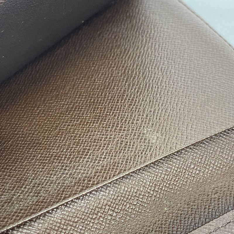 Louis Vuitton Long Wallet Damier Porte Barre Carte Credit N61823 Ebène Men