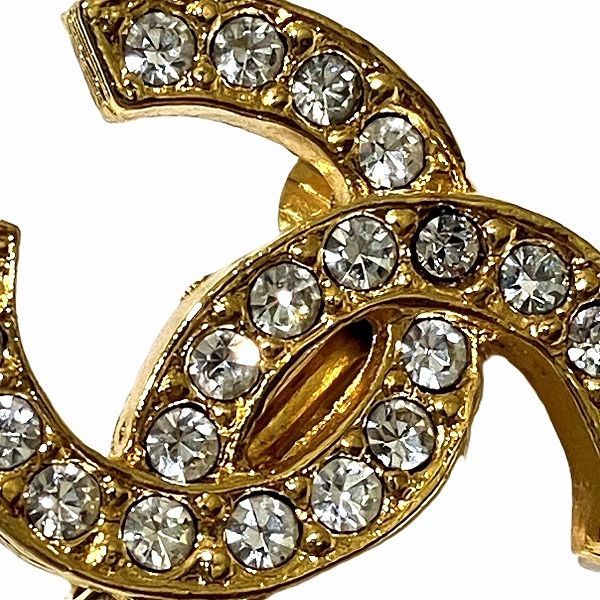 Chanel Coco Mark Rhinestone Branded Accessories Earrings Ladies