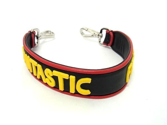 Fendi Fantastic Leather Handle Strap For Bags Men Women Blackish And