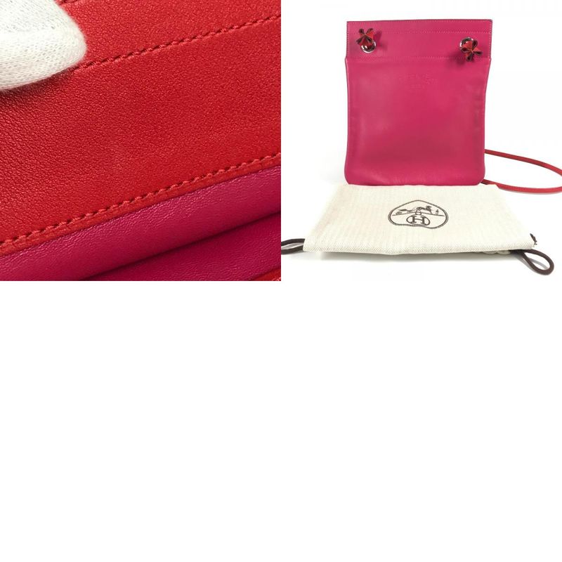 Hermes Shoulder Bag Sac Aline Mini Leather Pink