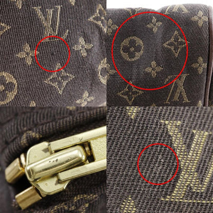 Louis Vuitton Speedy 30 Mini Boston M95224 Monogram Mini Lin Ebene Brown Sp0037