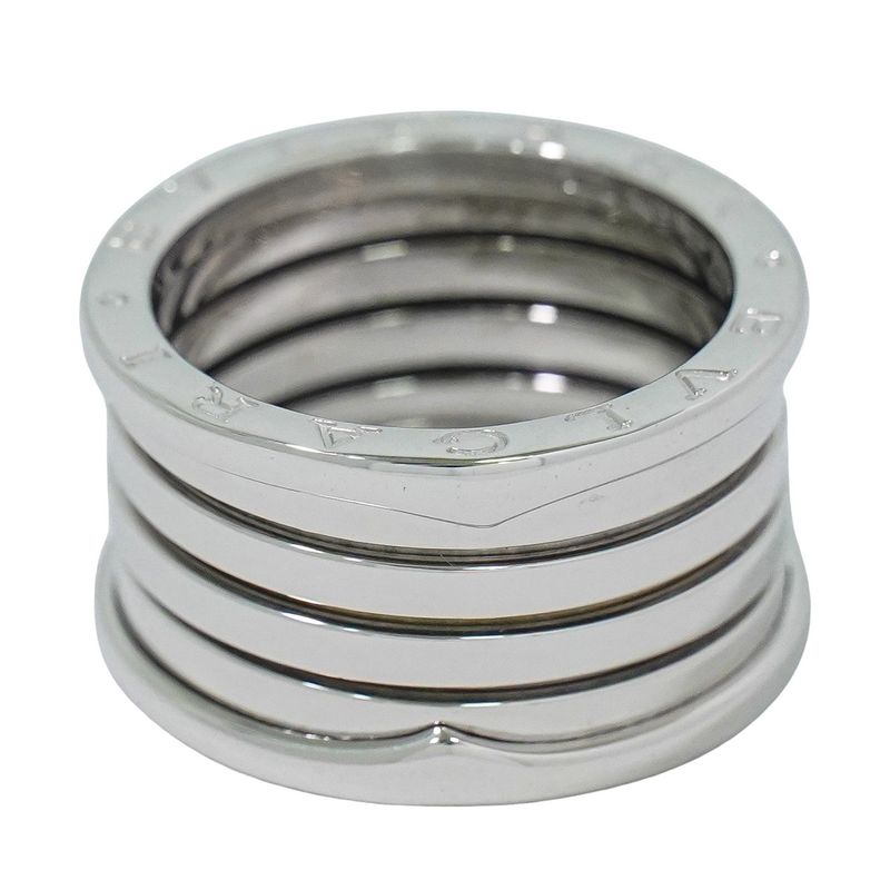 Authentic Bulgari Bvlgari B-zero1 750 WG Ring 59 17 White Gold Accessories
