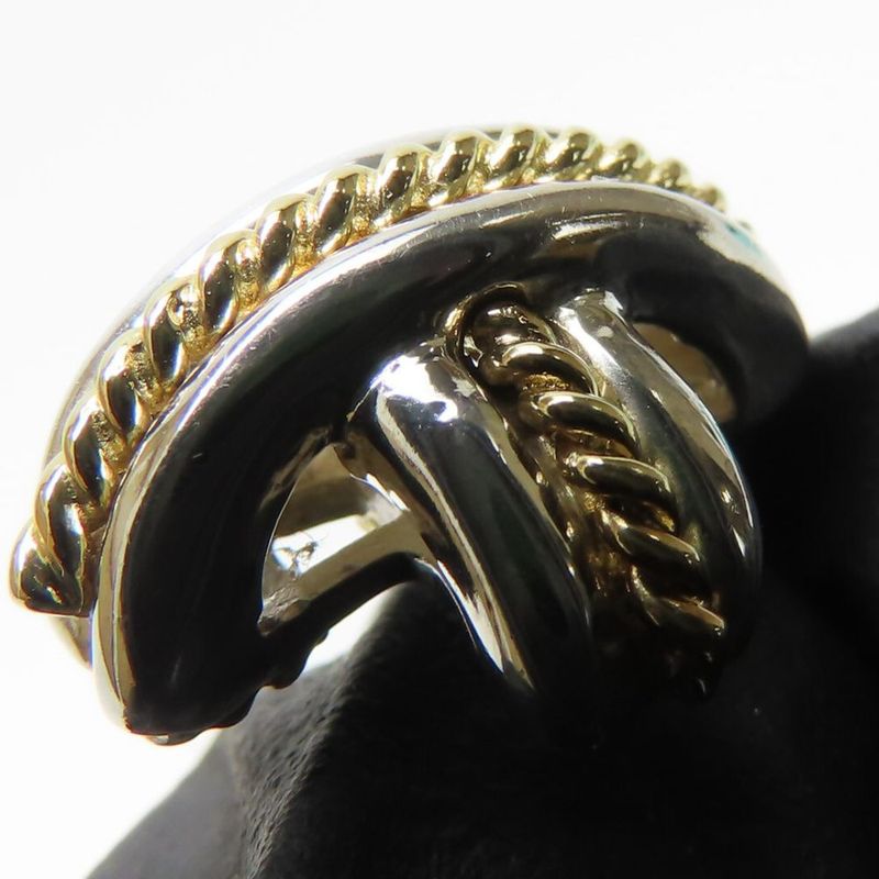 Tiffany & Co Earring Signature Silver 925 18K Yellow Gold Approx 8.6g Silver