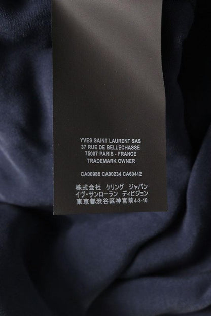 Saint Laurent Paris 605582 Y555v Velvet Long Sleeve Shirt Men's S