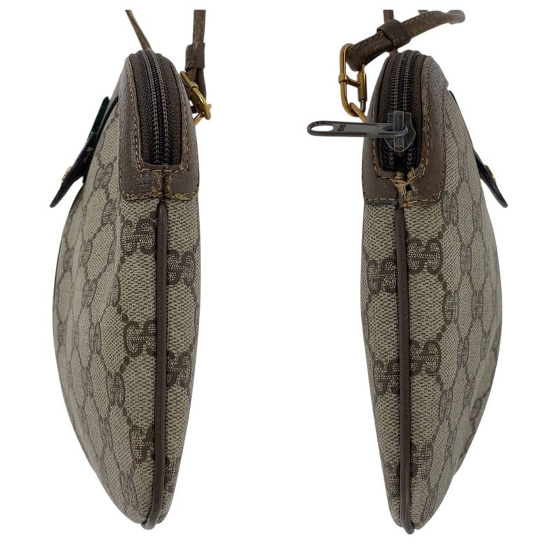 Gucci Old Gucci Beige GG Supreme Canvas 904 02 047 Shoulder Bag Pochette Women