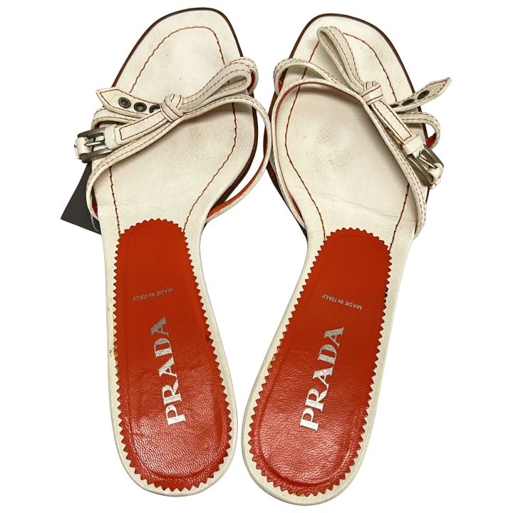 Prada Sandals Women White 35 1 2
