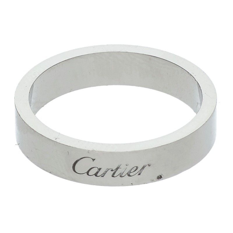 Cartier C De Cartier Wedding Platinum Ring Men's Size 13