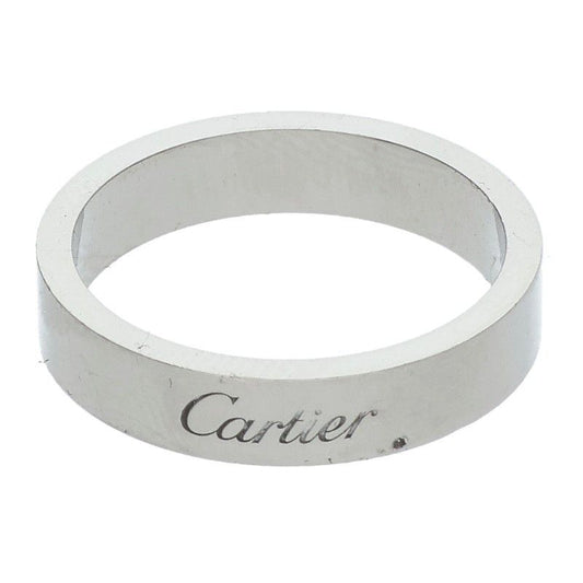 Cartier C De Cartier Wedding Platinum Ring Men's Size 13
