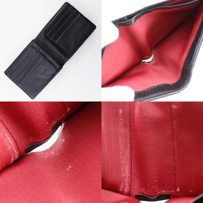 Bvlgari Logomania Wallet Canvas Black Men's Bifold Wallet