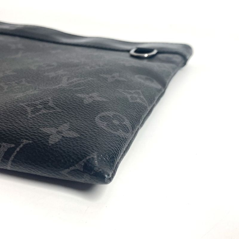 Louis Vuitton Pochette Discovery Clutch Bag M62291 Monogram Eclipse Canvas Black