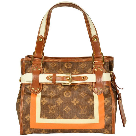 Louis Vuitton Sac Rayures PM Tote Bag M56386 Brown Sp0068