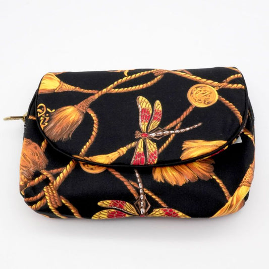 Unused Dior Makeup Pouch With Tags Dragonfly Pattern Zipper 25-1328l