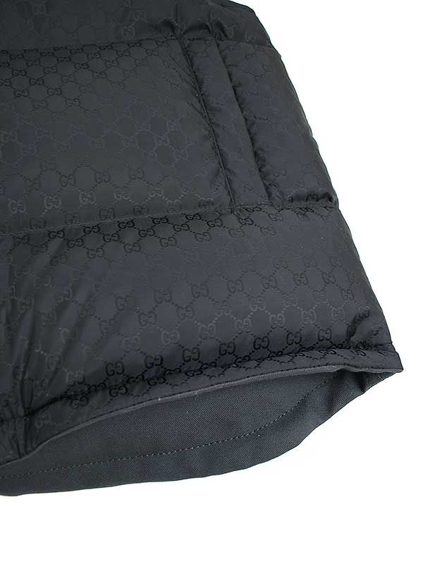 Gucci 24ss Cotton Canvas Reversible Goose Down Vest Gray 50 774339 Z8bq0