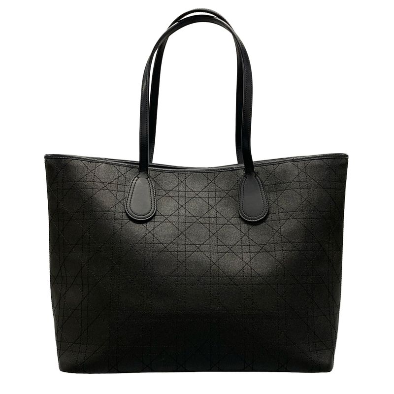 Dior/christian Dior Tote Bag Panarea Black Logo Charm None Leather