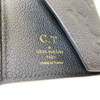 Louis Vuitton Monogram And Empreinte Portefeuille Victorine M64060 Noir Black