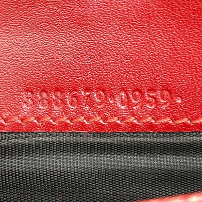 Gucci 388679 Guccissima Wallet Leather Red Women's Fashion Accessories