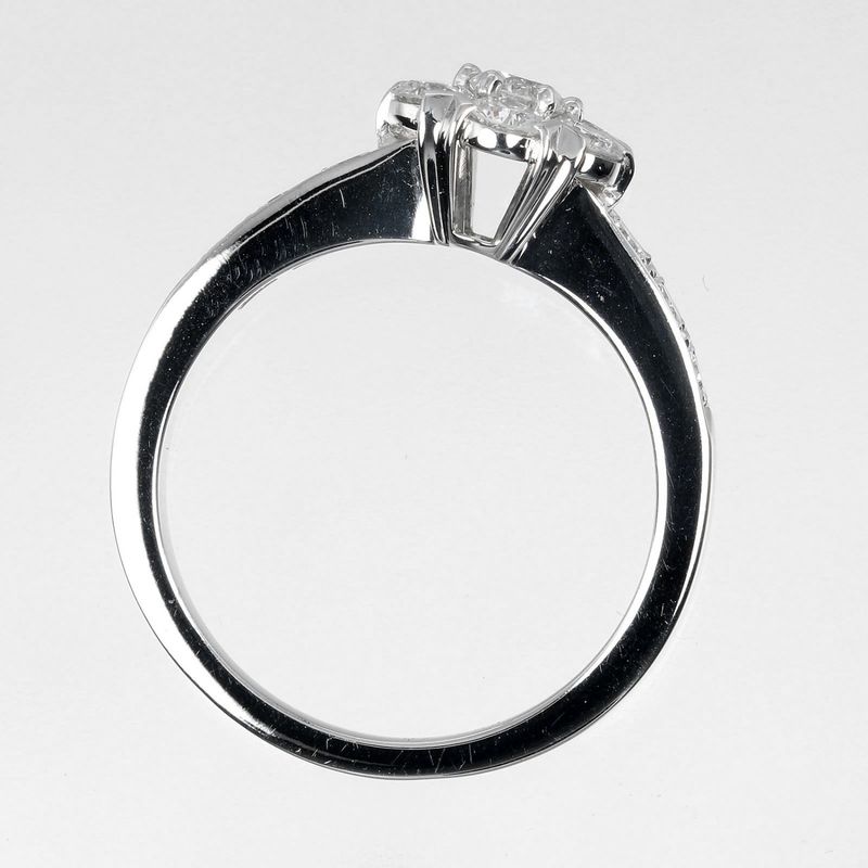 [van Cleef & Arpels] Van Cleef & Arpels Fleurette Pt950platinum × Diamond #8