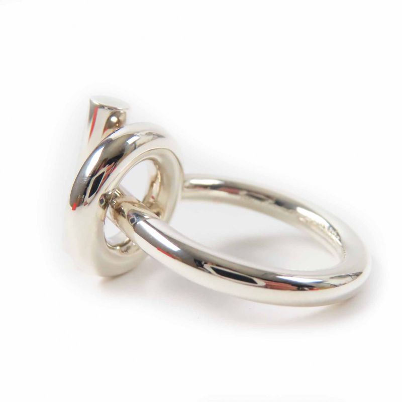 Hermes 2024 Echappee Ring - Ring Ag925 Silver #14 With Box Weight 10.1g Ladies