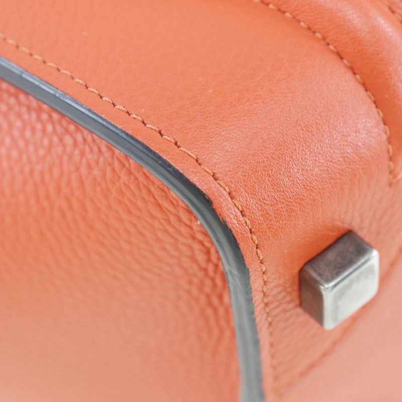 Celine Luggage Micro Shopper 167793dru.27 Leather Vermilion Ladies Handbag