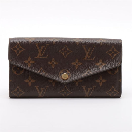 Louis Vuitton Monogram Portefeuille-sarah Long Wallet M62235 Brown × Rose
