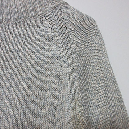 Good Celine Silk Knit Cut and Sewn Size S Light Blue White Women's Used