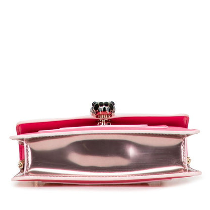 Bulgari Serpenti Forever Chain Shoulder Bag Pink Leather Women Bvlgari
