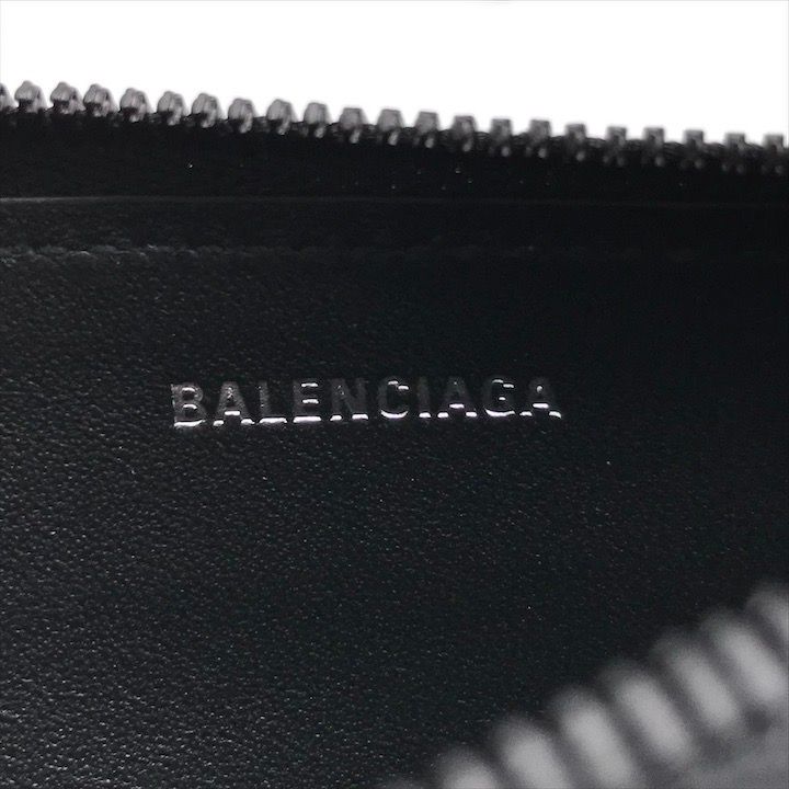 Balenciaga City Long Coin Card Case Holder Wallet Black Not Available in Japan