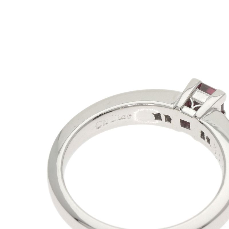 DIOR Garnet Diamond Ring - Pt900 Ladies