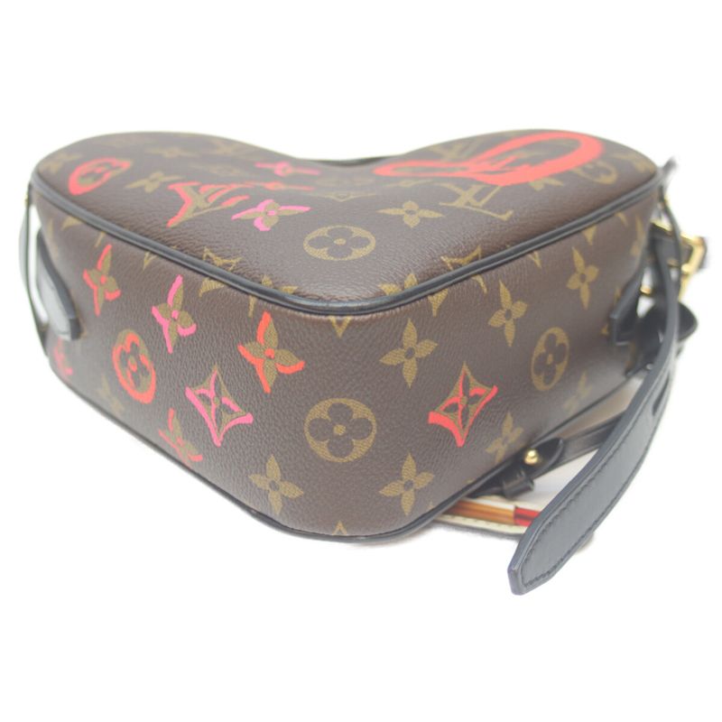 Louis Vuitton M45890 Monogram Sac Coeur Foreign Love Heart Box Shoulder
