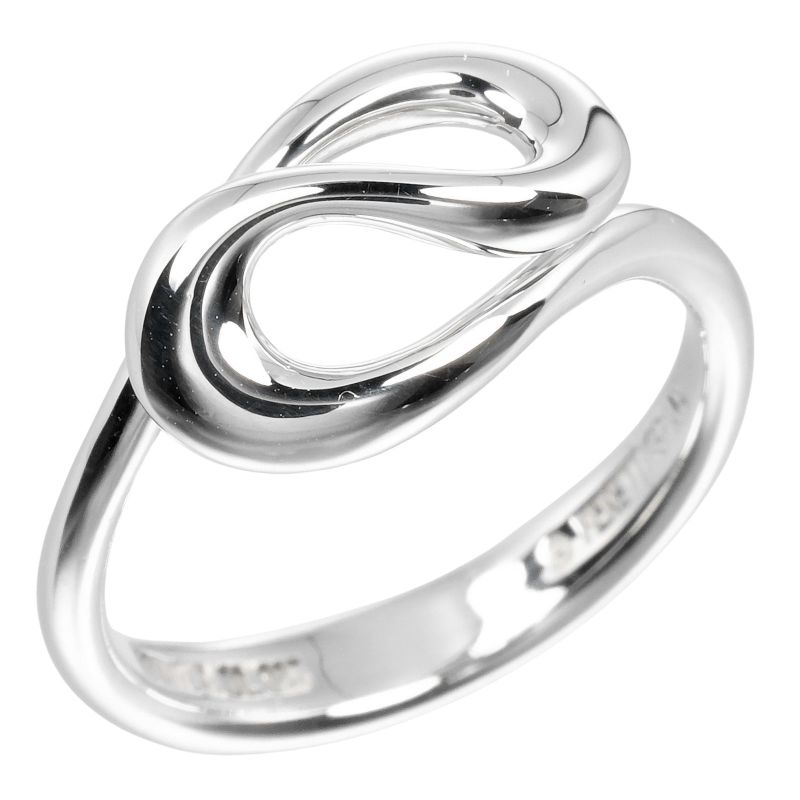 Tiffany & Co Open Wave Silver 925 Size 9 Ladies' 3g Ring - Rings