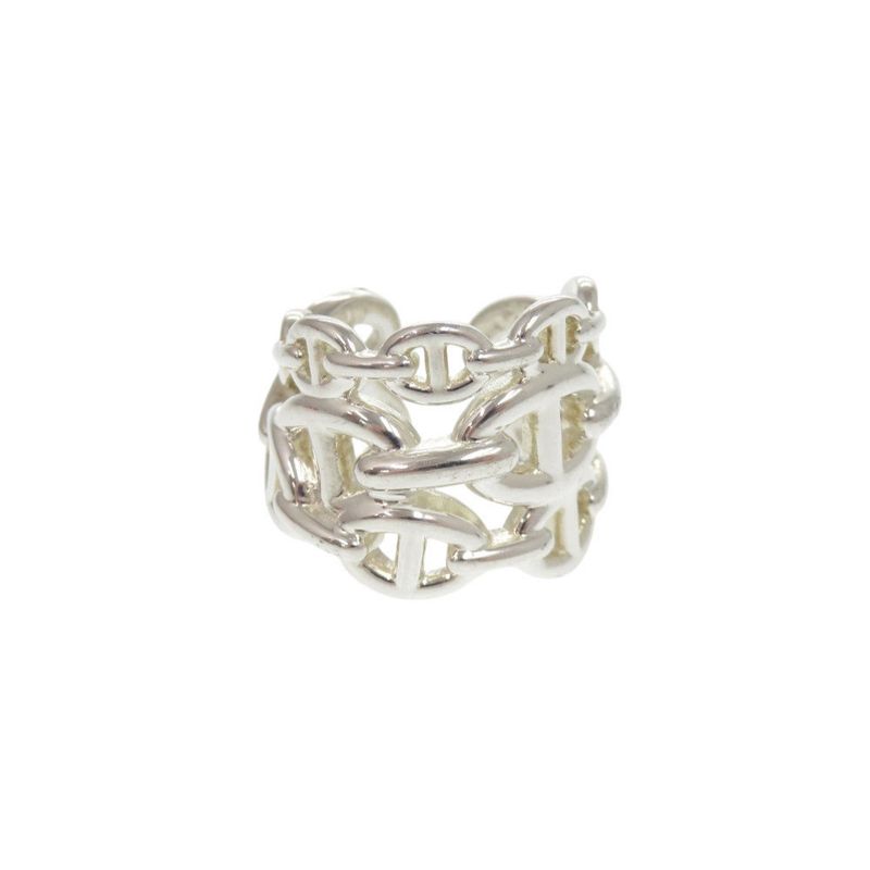 Hermes Chaine D'ancre Anchene GM Size 53 (#12) Silver 925 Ring 0340 Hermes